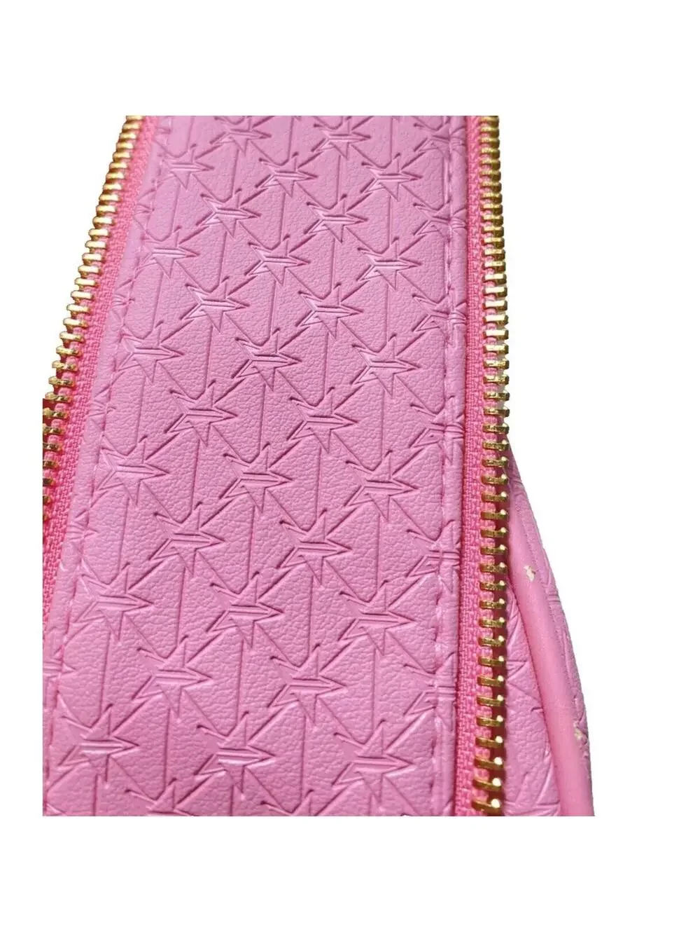 Large Pink Star Cosmetics Double Zip Makeup Bag, Pink, Big Travel Toiletry Carry